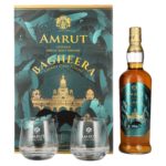 Amrut BAGHEERA Indian Single Malt Whisky Sherry Cask Finish 46% Vol. 0,7l in Geschenkbox mit 2 Gläsern
